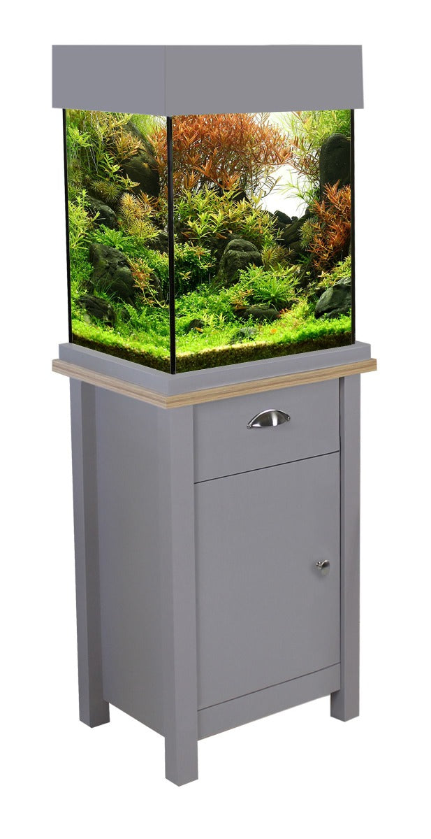 Aqua One OakStyle 85 Complete Aquarium & Cabinet - Oak/Grey