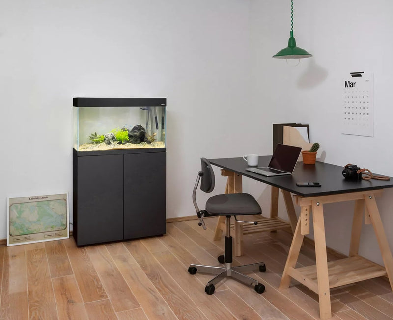 Aquael Optiset 125 Aquarium & Cabinet - Black