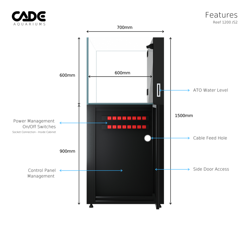 Cade Aquariums Reef S2 1200