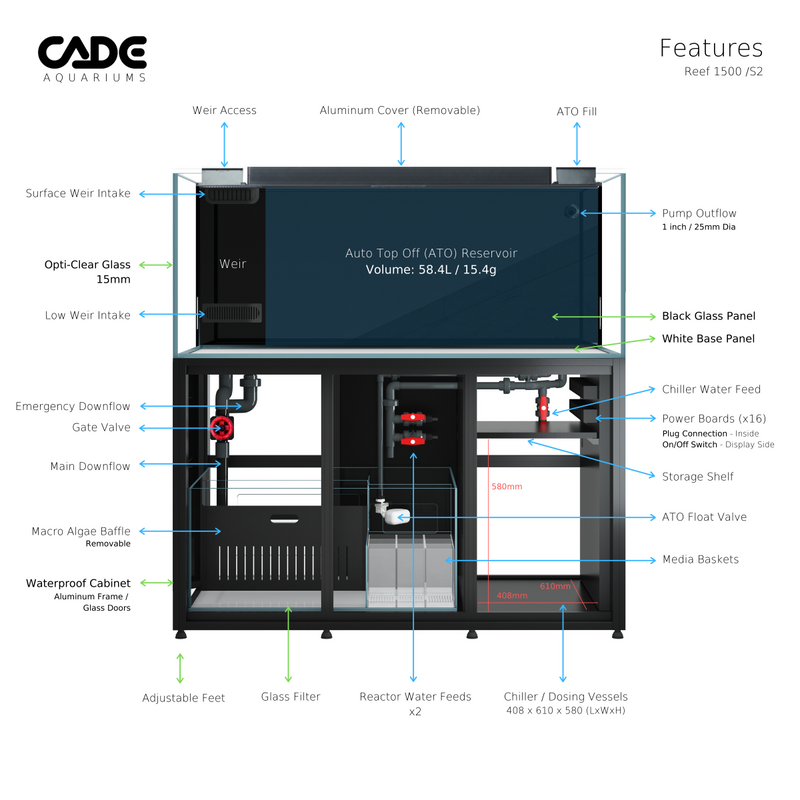 Cade Aquariums Reef S2 1500