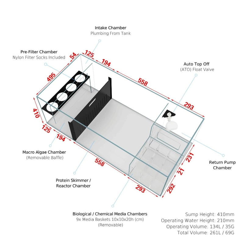 Cade Aquariums Reef S2 1800