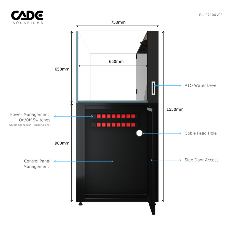 Cade Aquariums Reef S2 2100