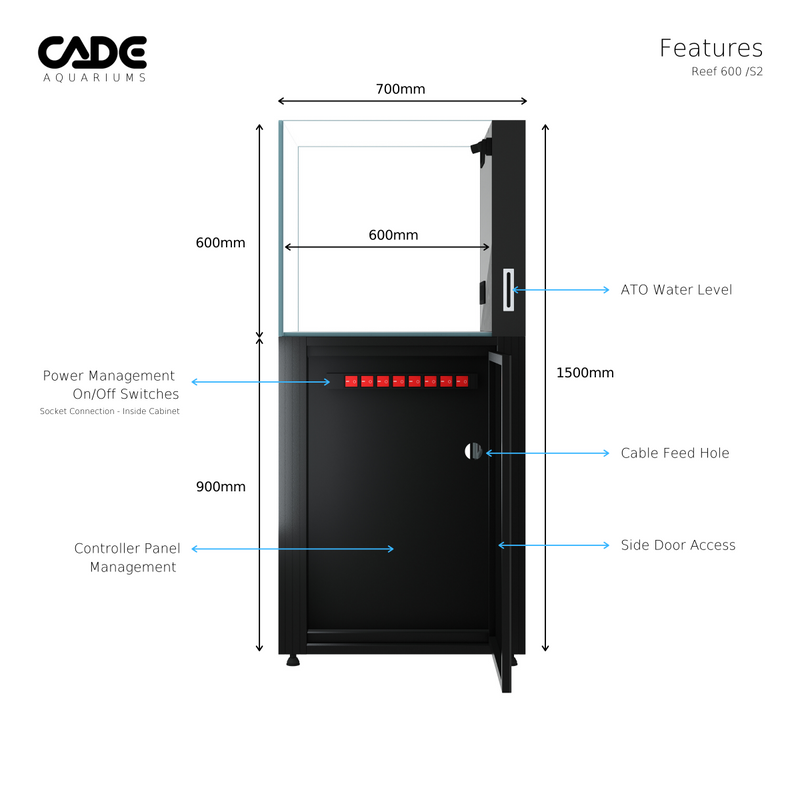 Cade Aquariums Reef S2 600