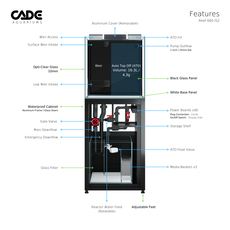 Cade Aquariums Reef S2 600