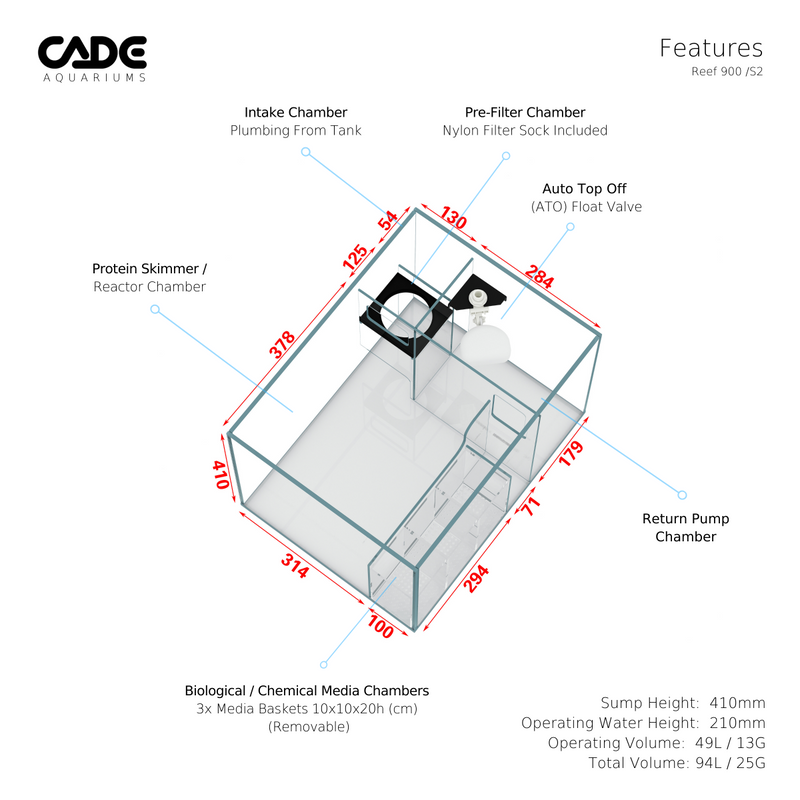 Cade Aquariums Reef S2 900
