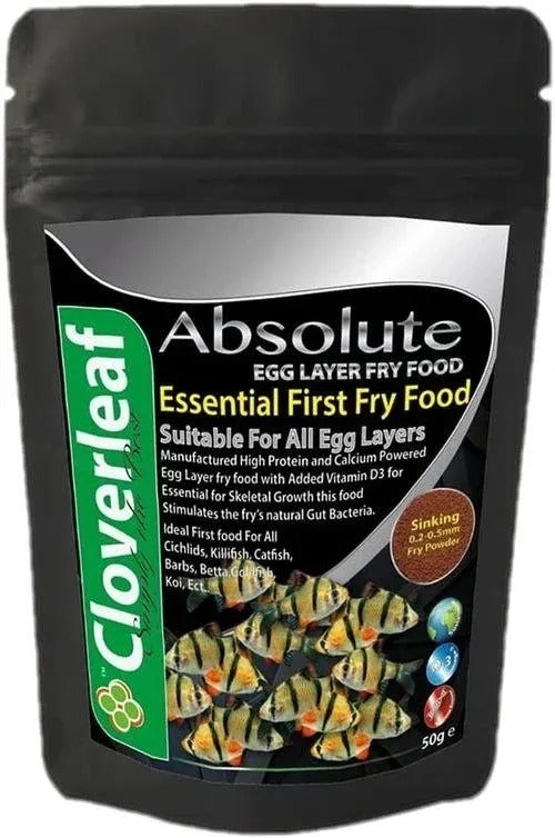 Cloverleaf 50g Slow Sinking Egg Layer Food 0.2-5mm