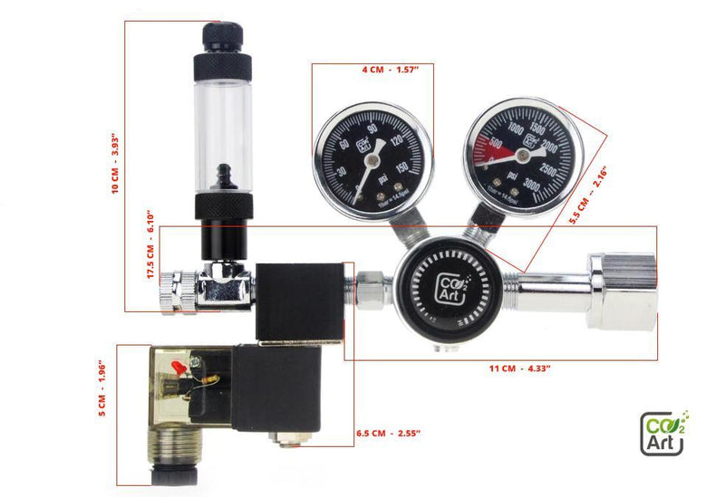 CO2Art Pro-SE Series Dual Stage CO2 Regulator