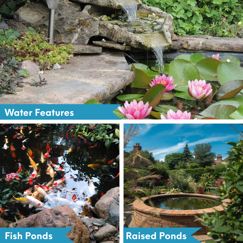 0.35mm HDPE Pond Liner & Underlay Options - 40yr Guarantee (2x2m - 9x12m)