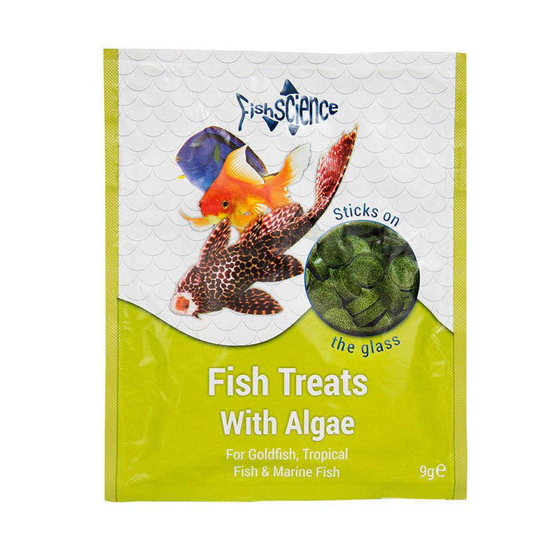 Fish Science Treats with Algae 9g Sachet