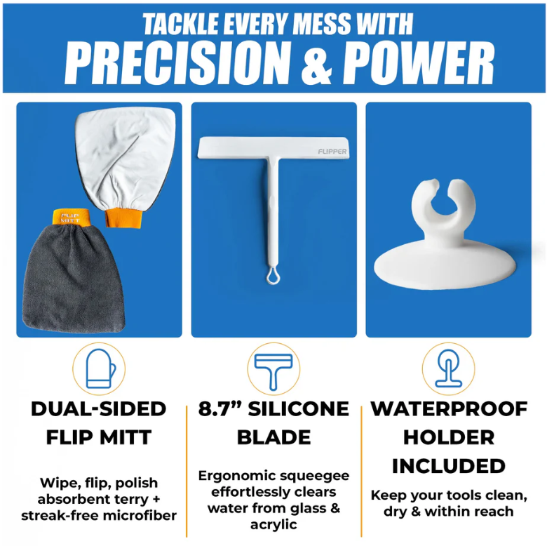 Flipper Squeegee & Mitt Set
