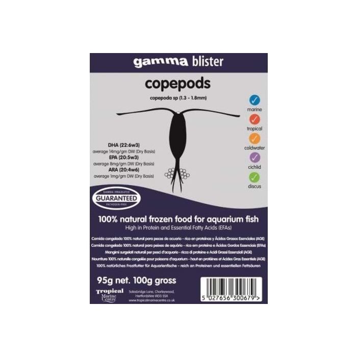 Gamma Copepod Blister Pack 100g