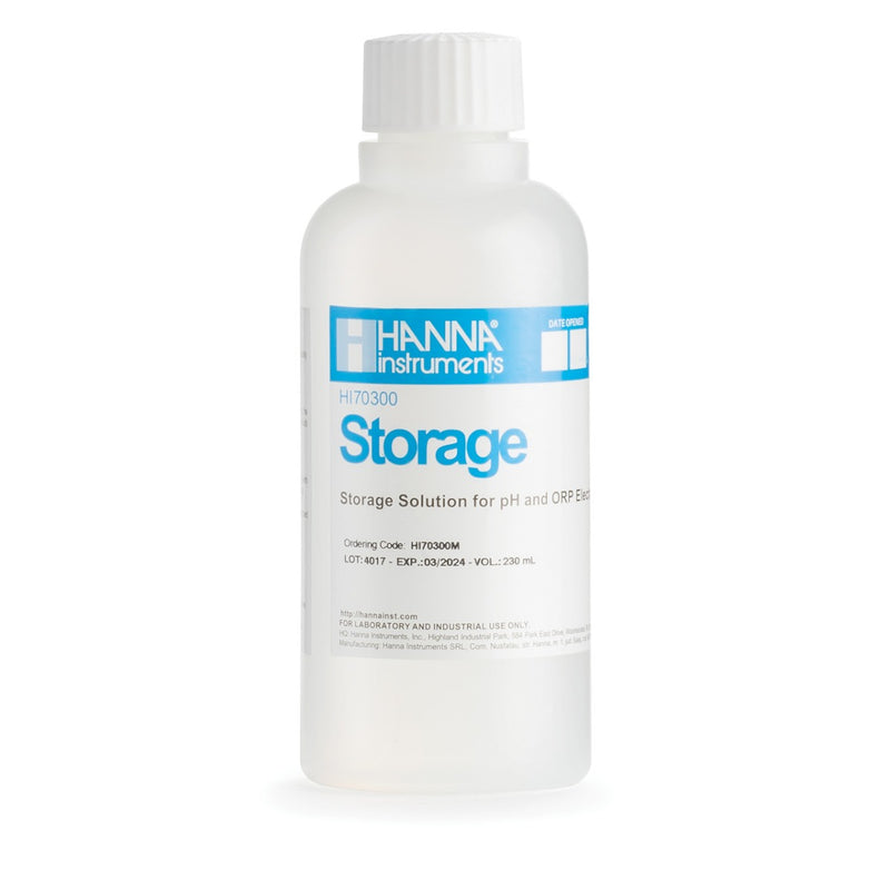 Hanna Electrode Storage Solution 230ml Bottle (HI-70300M)