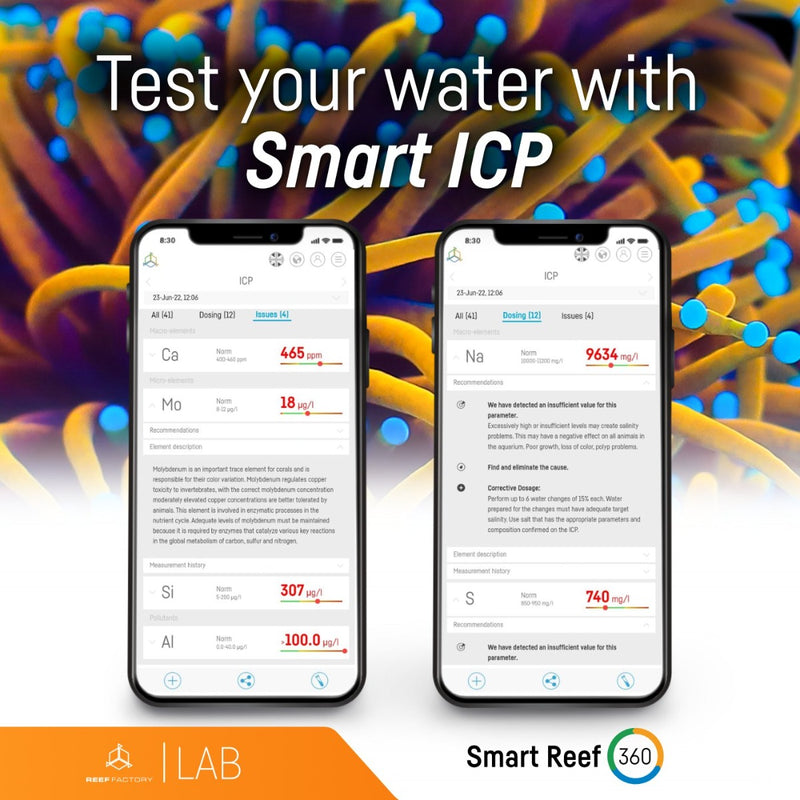 Reef Factory Smart ICP-OES Test