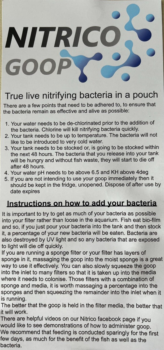 Nitrico Bacterial Goop Pouch