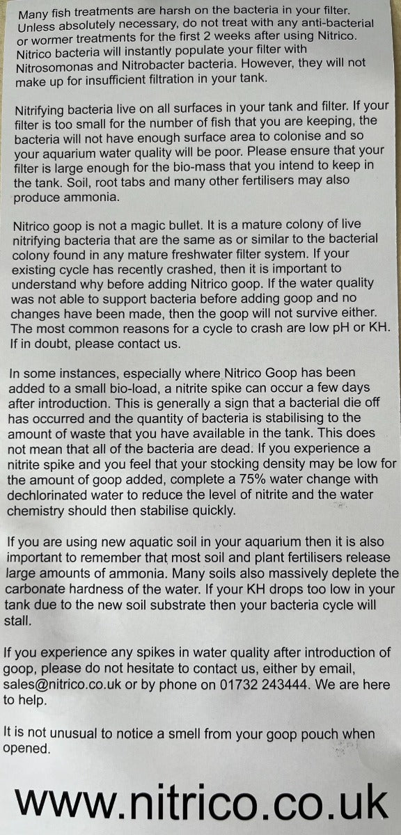 Nitrico Bacterial Goop Pouch