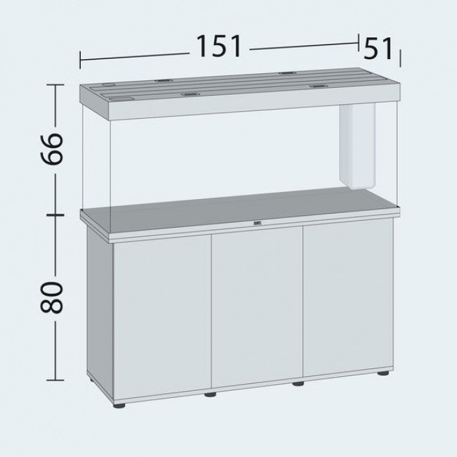 Juwel Rio 450 LED Aquarium & Cabinet – Grey