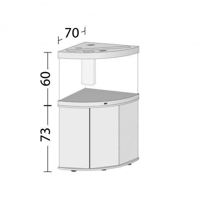 Juwel Trigon 190 LED Aquarium & Cabinet – Lightwood
