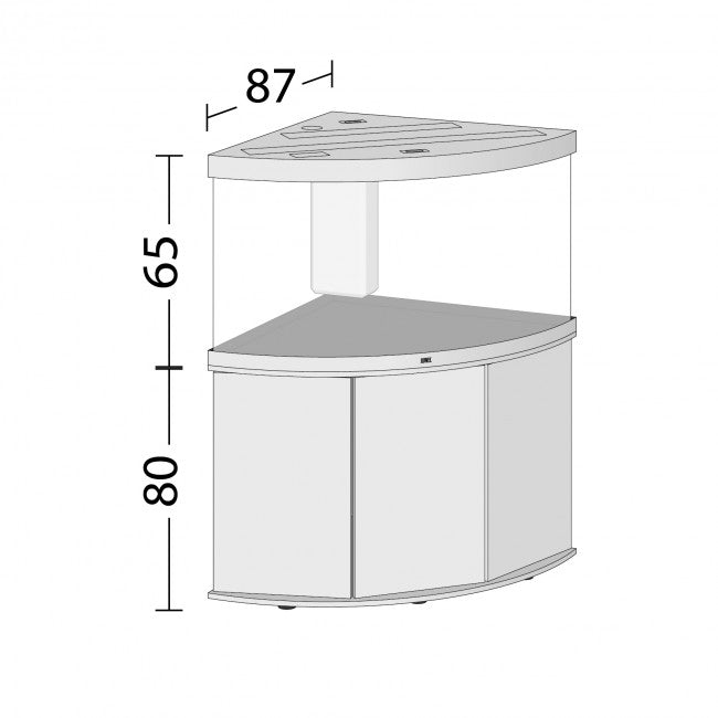 Juwel Trigon 350 LED Aquarium & Cabinet - Lightwood