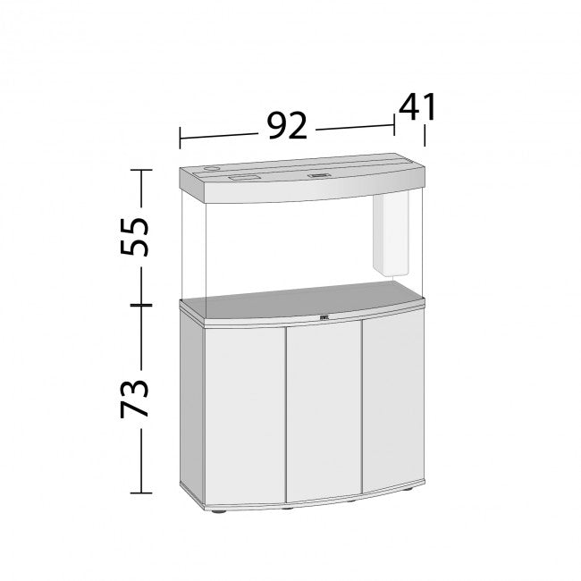 Juwel Vision 180 LED Aquarium & Cabinet – Lightwood