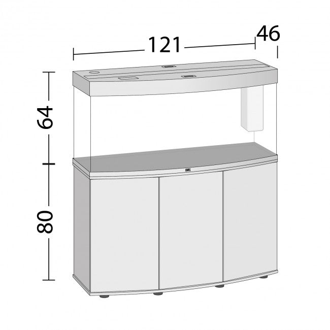 Juwel Vision 260 LED Aquarium & Cabinet – Lightwood