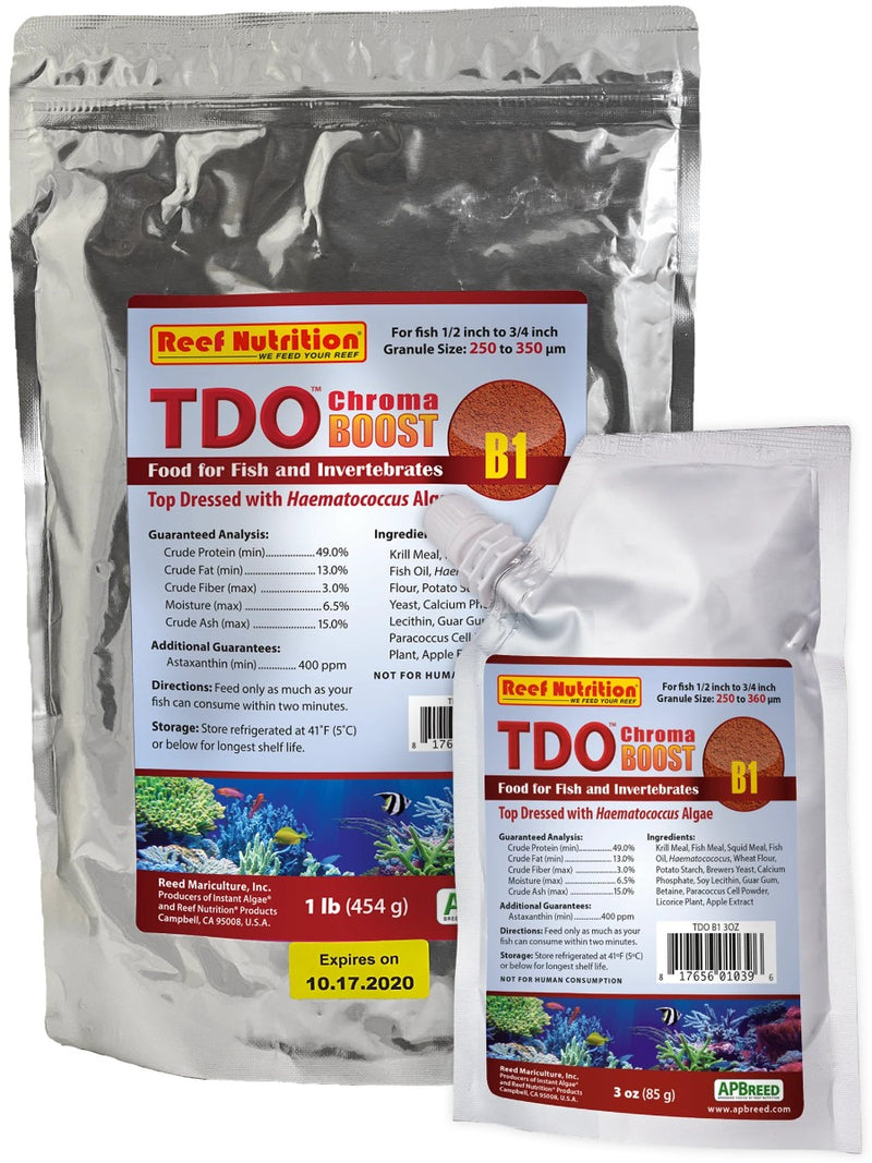 Reef Nutrition TDO Chroma Boost B1 (250-360 Micron) 3oz