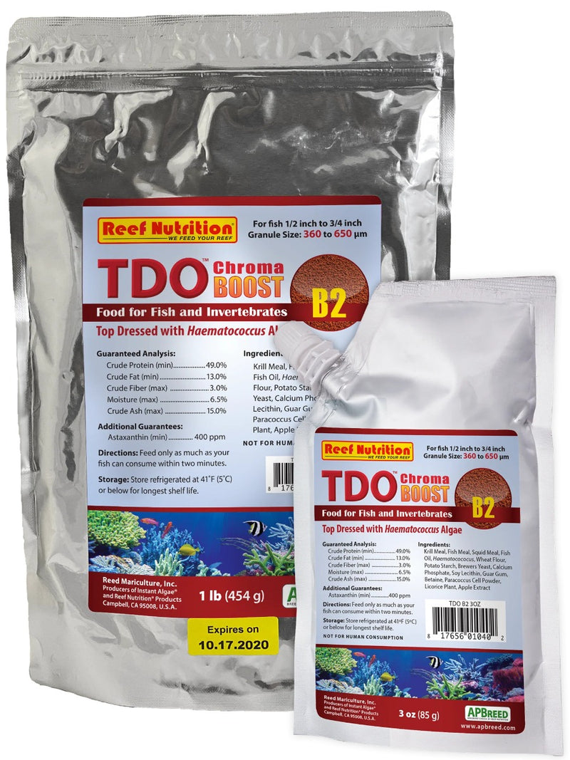 Reef Nutrition TDO Chroma Boost B2 (360-580 Micron) 1Ib