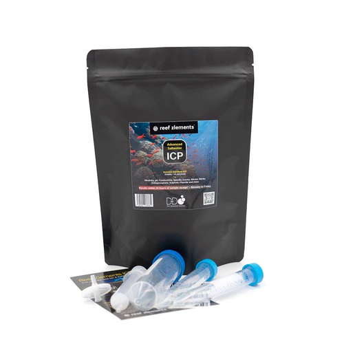 Reef Zlements Saltwater ICP Test - ADVANCED 3 Pack With RO Test