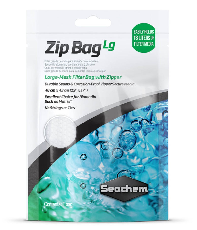 Seachem Zip Bag Lg 19" x 17" Media Bag