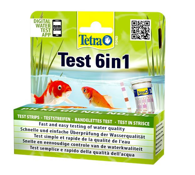 Tetra Pond Test Strips 6 in 1 – 25 Sticks